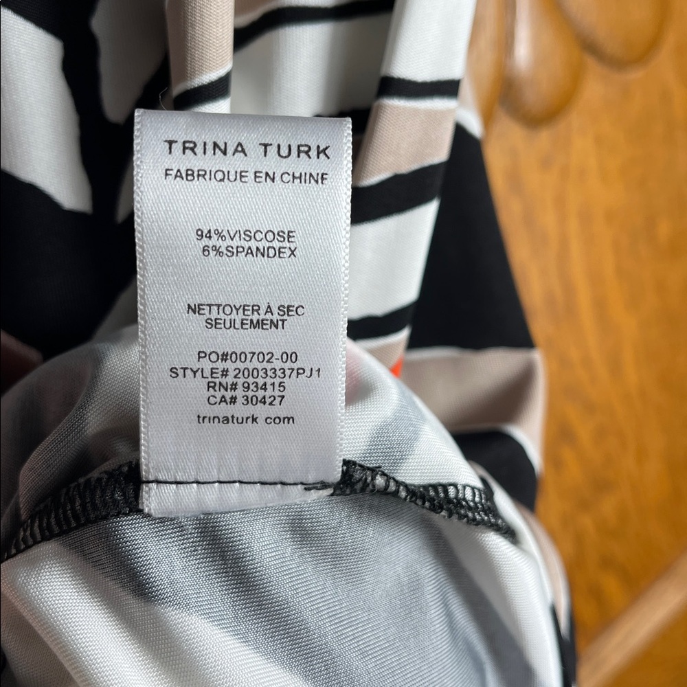 Trina Turk LaLa Zebra Lunar Dress — XS - Picture 6 of 9